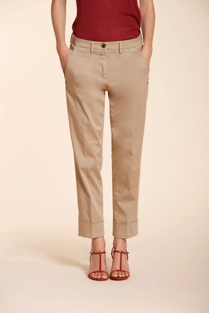 Mason's New York Carrot chino donna beige medio carrot fit
