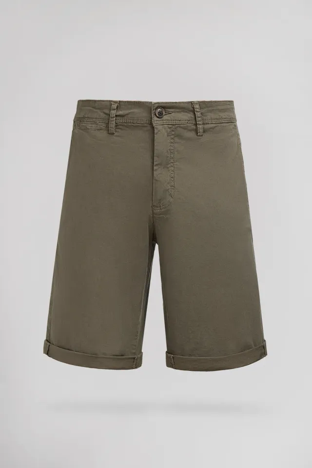 Teddy Smith Turbulence bermuda chino kaki cotone elasticizzato