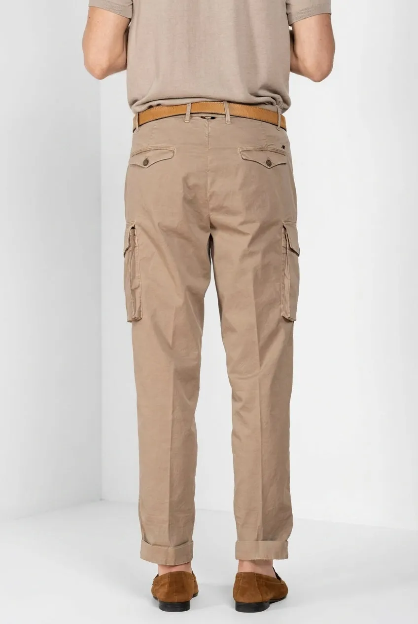 Mason's Boston pantalone cargo uomo kaki relaxed