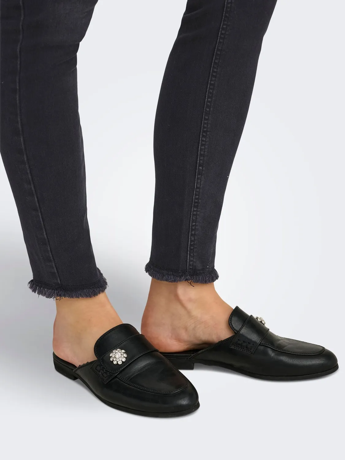 Only Onlblush Mid jeans skinny donna nero black denim