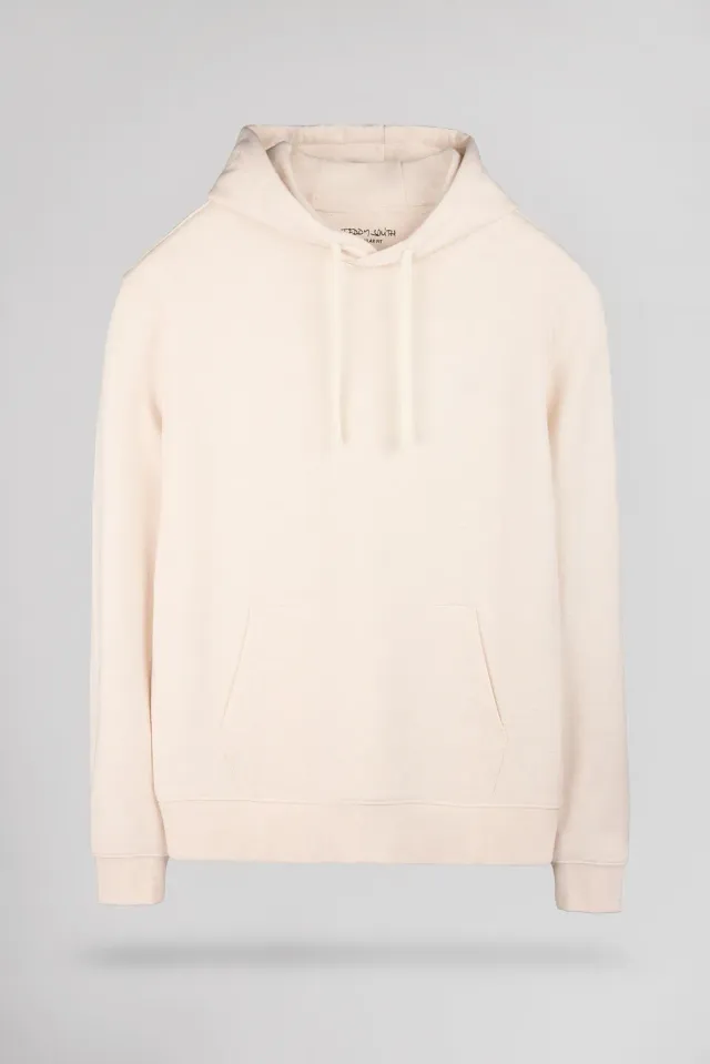 Teddy Smith S-Narvik Hoody felpa cappuccio crema uomo