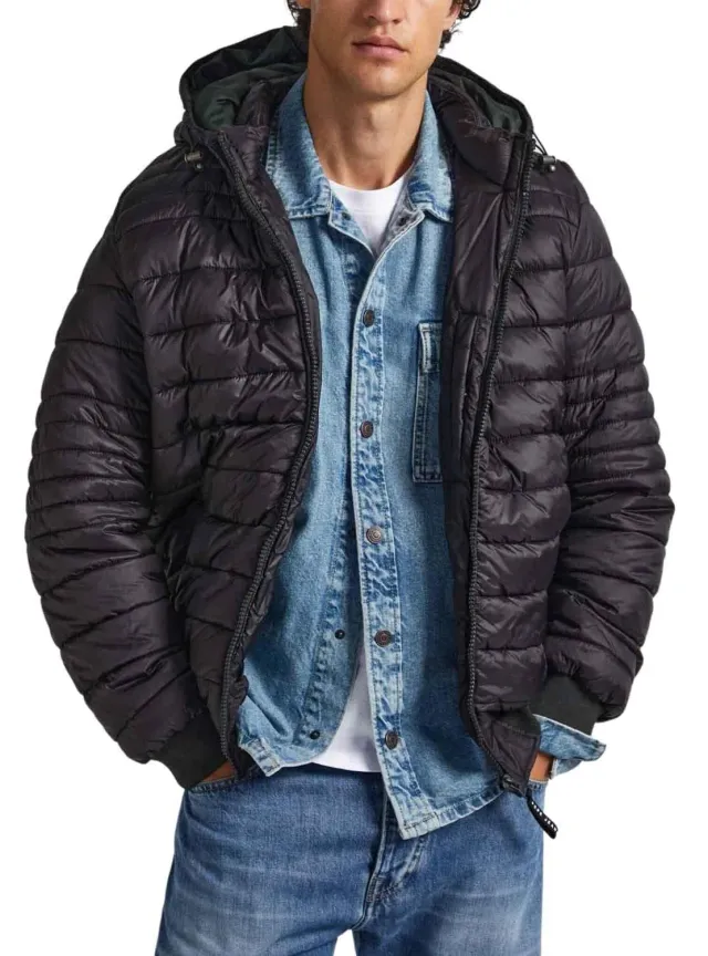 Pepe Jeans Billy piumino uomo blu nylon riciclato