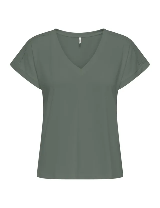 ONLY Onlfree Life top scollo a V pizzo