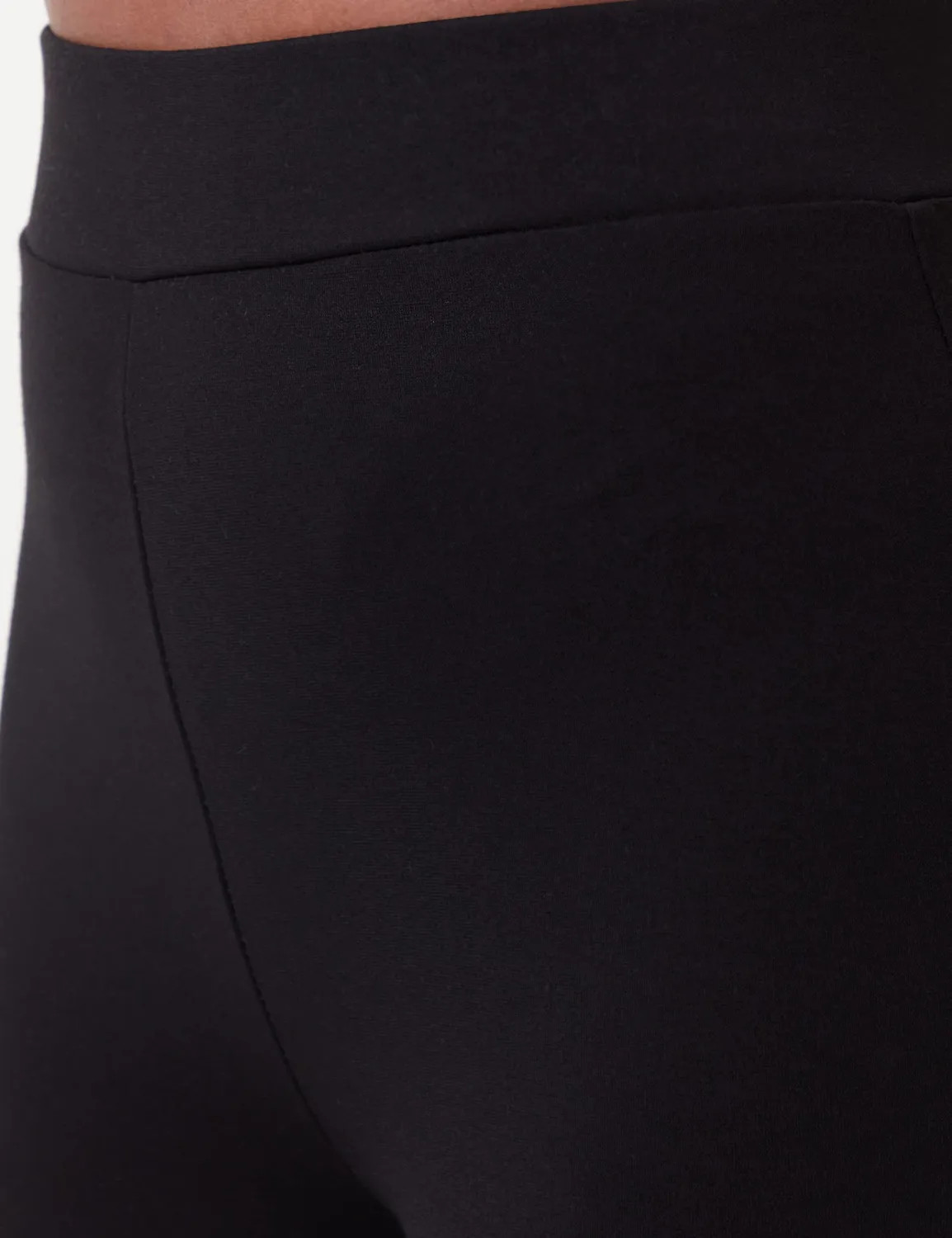 Only Jdypretty pantaloni flare donna jersey elastico nero