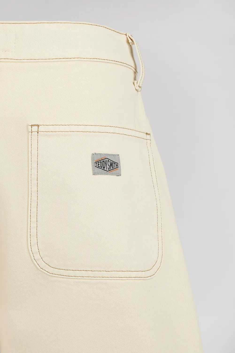 Teddy Smith S-Arnold SH JR shorts denim ampio ecru