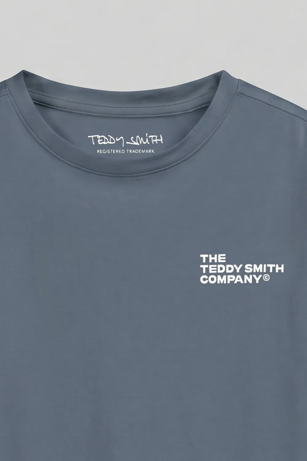 Teddy Smith T-Company MC T-Shirt Ragazzo Grigio Meteore Elasticizzato