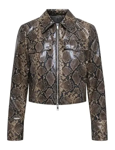 ONLY Onlparis Snake Jacket Otw Giacca XL Pitonata