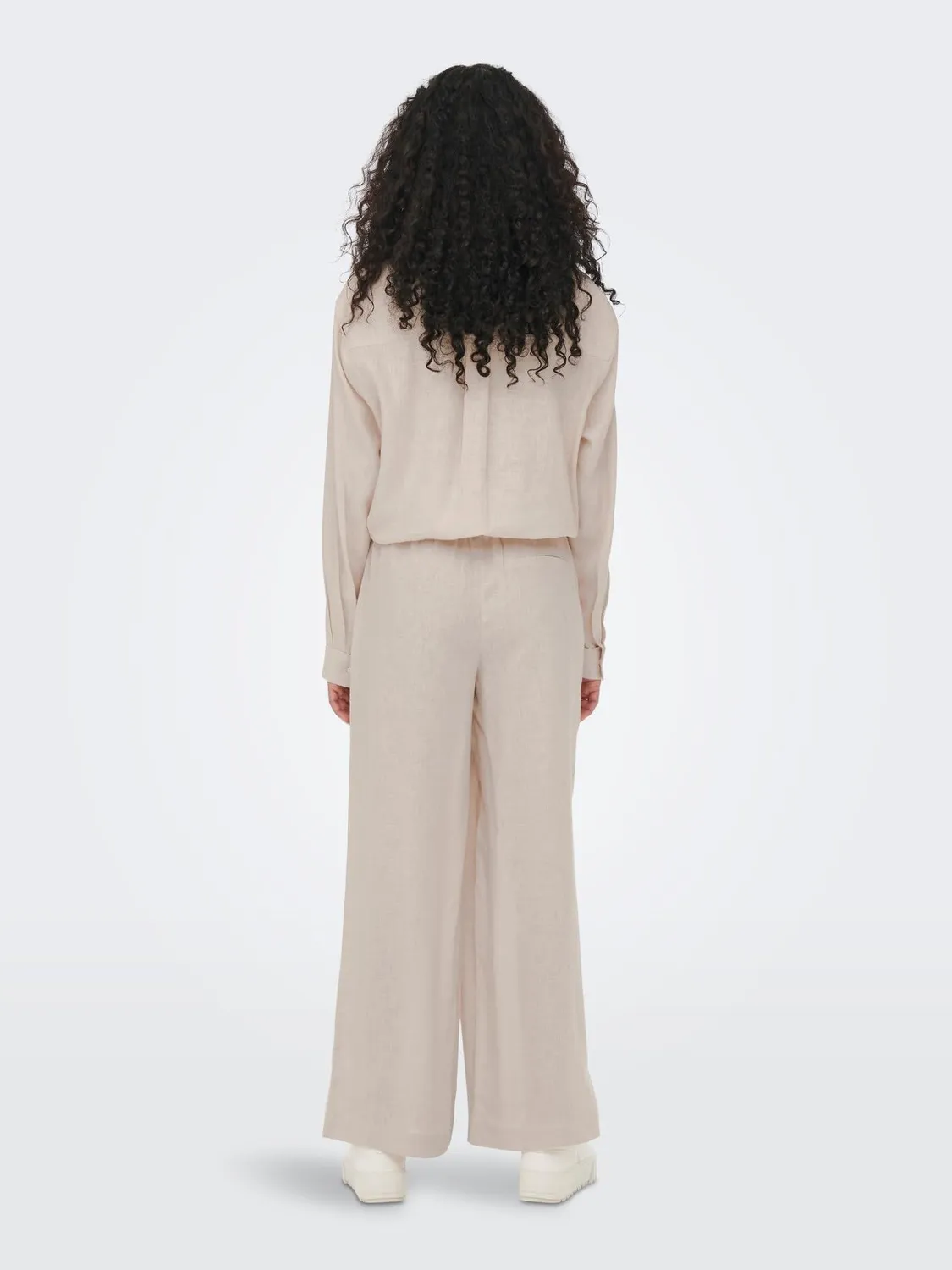 ONLY Onltokyo Straight pantaloni wide leg moonbeam