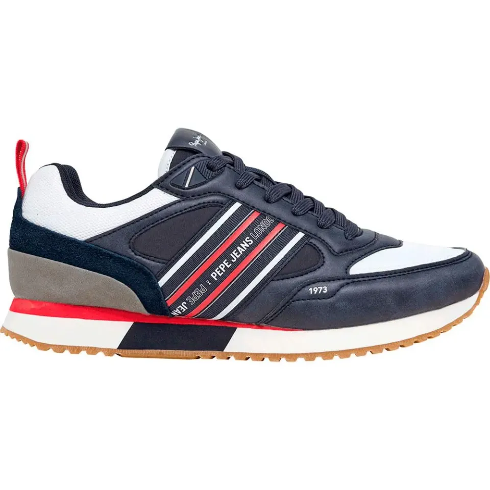 Pepe Jeans Dublin Sneakers Uomo Pelle Bianca Running