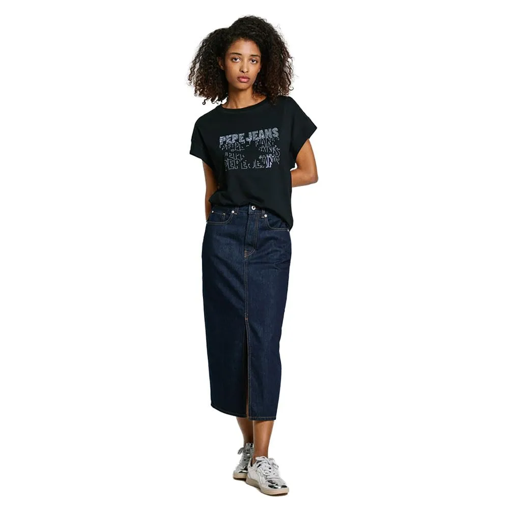 Pepe Jeans Lira Top Donna Senza Maniche Strass