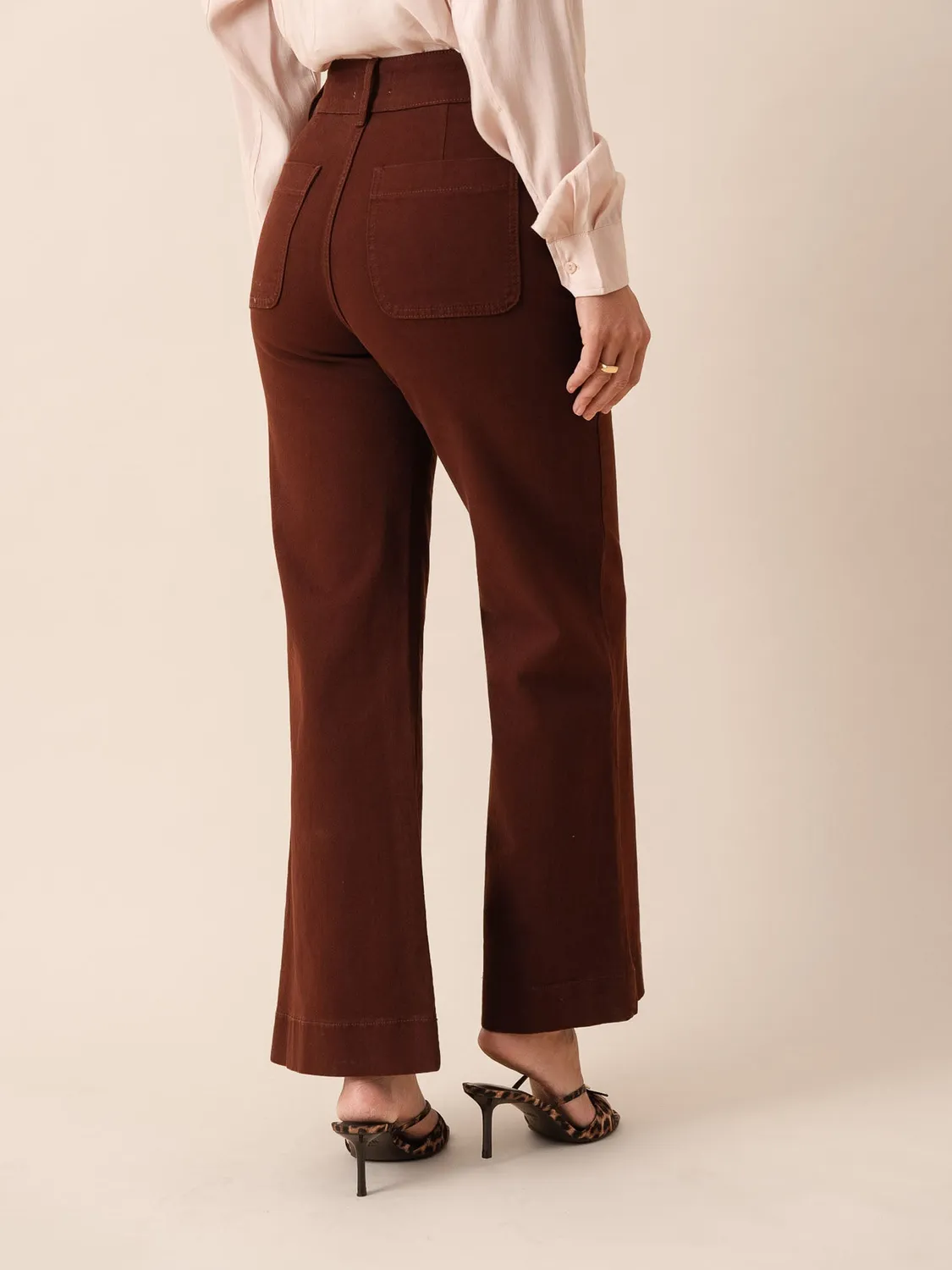 Oraije Elenette jeans flare rosso paprika