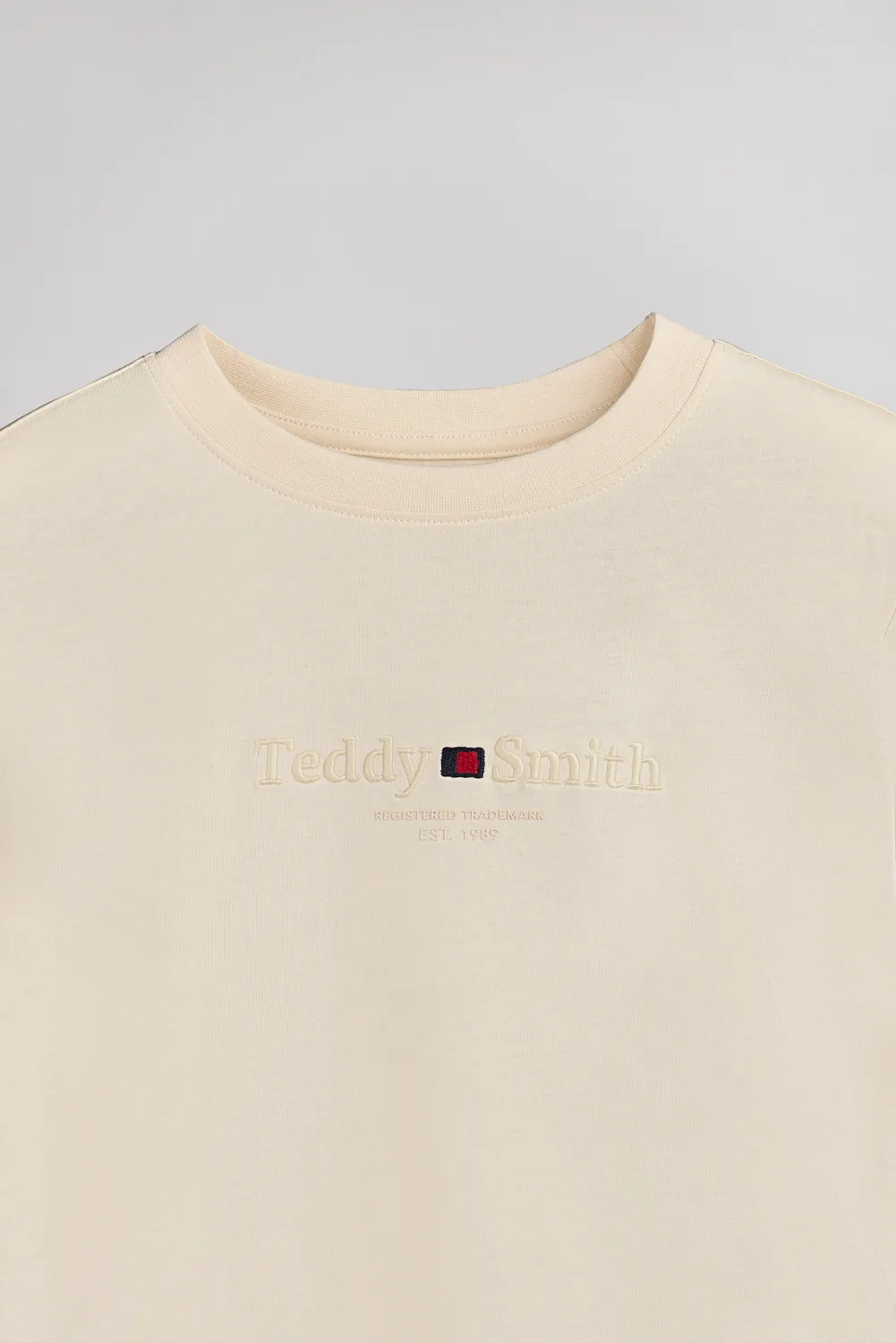 Teddy Smith T-Jim MC JR t-shirt bambino naturel