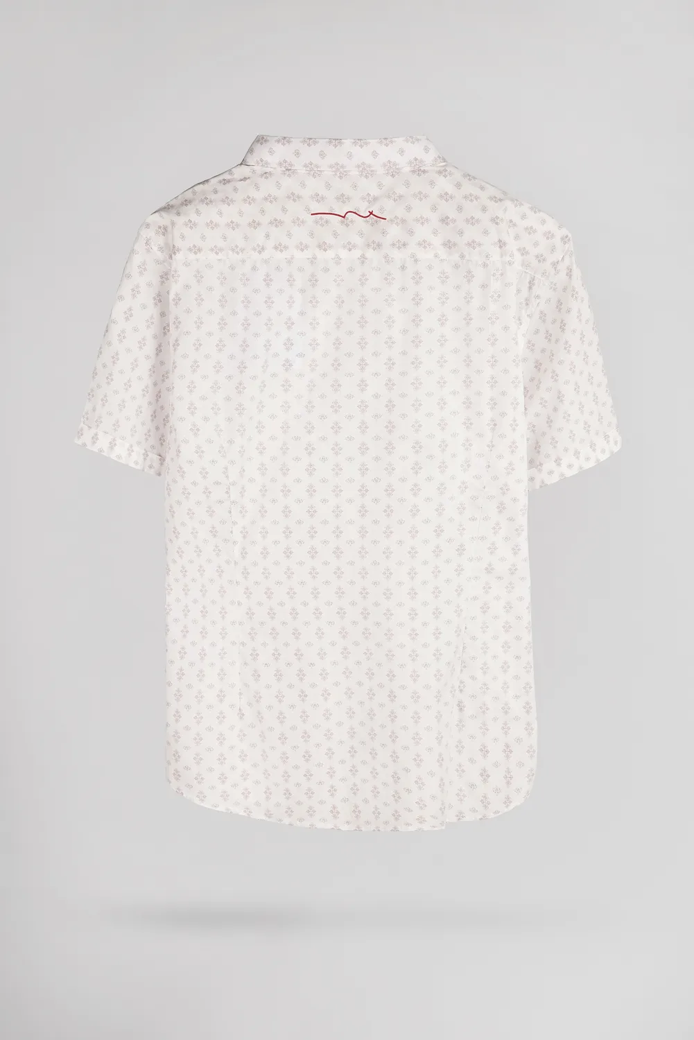 Teddy Smith Cut 2 MC camicia slim middle white uomo
