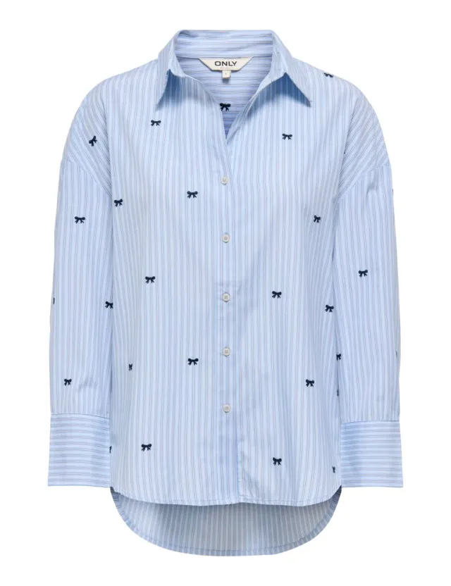 ONLY Onloregon camicia donna tinta unita