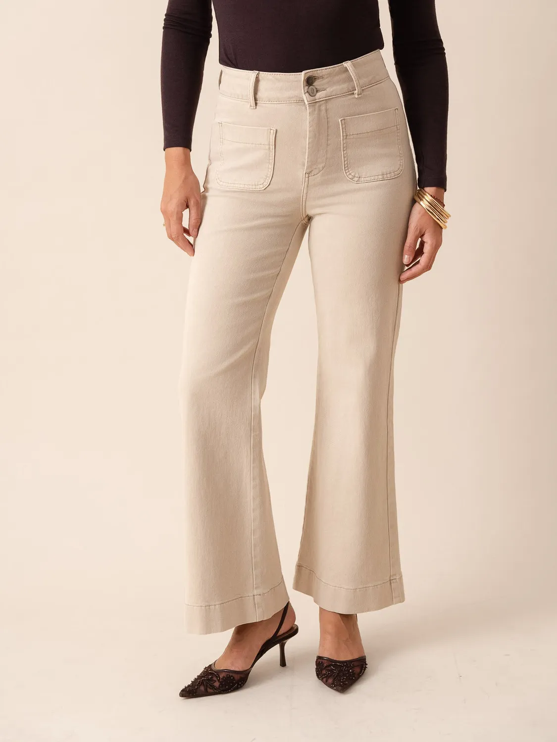 Oraije Elenette jeans flare taupe