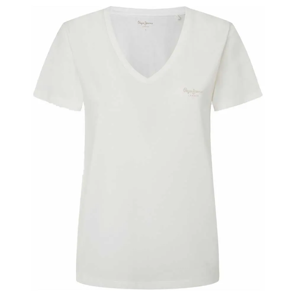 Pepe Jeans Fiore T-Shirt Donna Scollo V