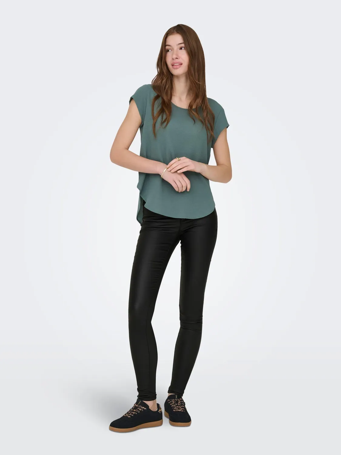 Only Shape skinny jeans donna M/L30 blu scuro vita alta