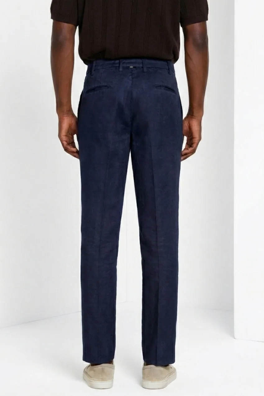 Mason's New York Icon Flex chino lino blu notte