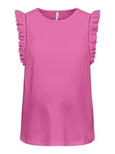 ONLY Olmlinda Top Premaman Cotone Girocollo