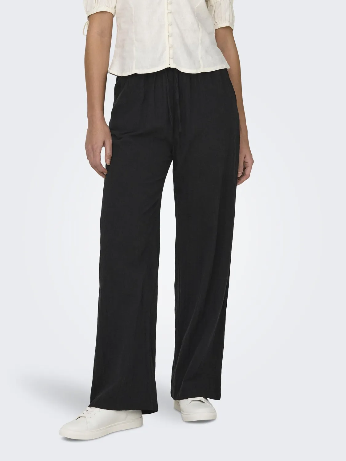 ONLY Onltizana pantaloni donna neri cotone