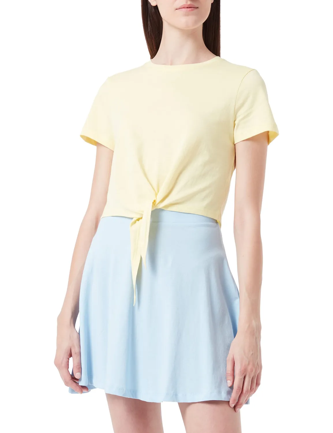 ONLY ONLMAY Knot Top T-shirt con nodo frontale jersey