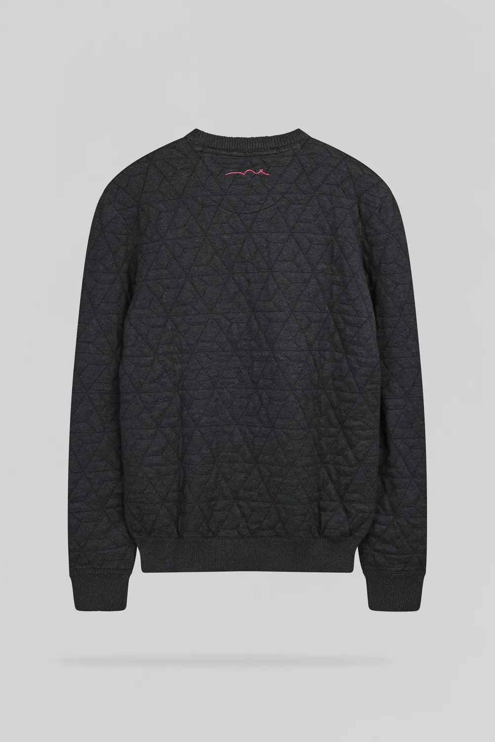 Teddy Smith P-Marvin maglione uomo nero jacquard geometrico