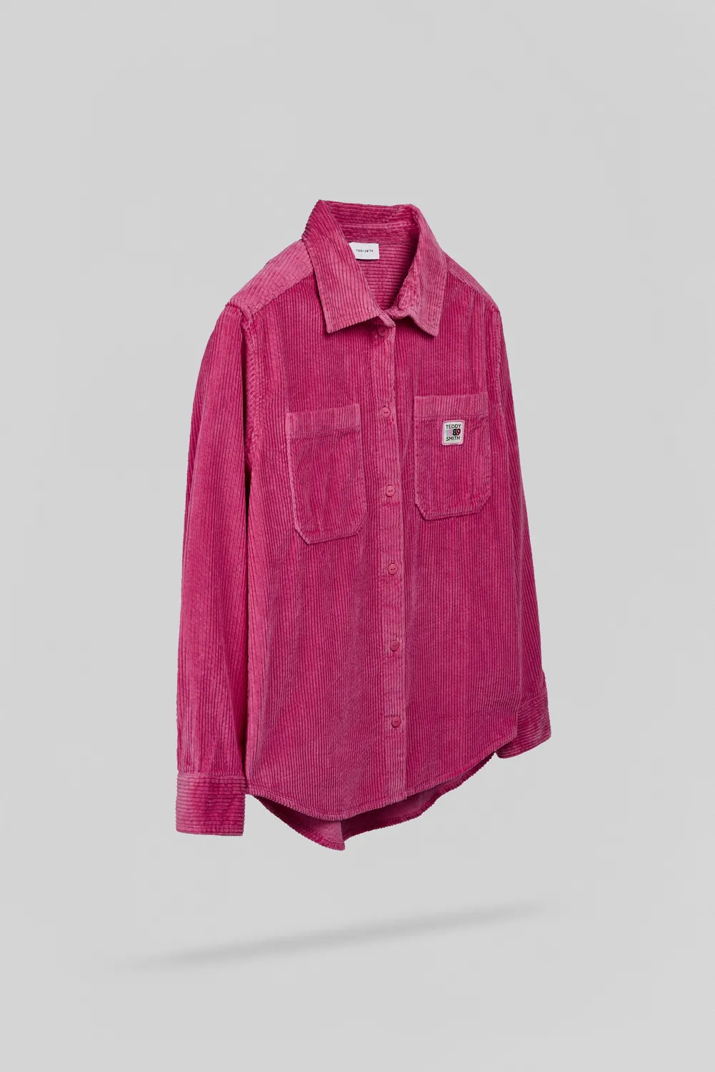 Teddy Smith C-Alia ML camicia velluto rosa donna