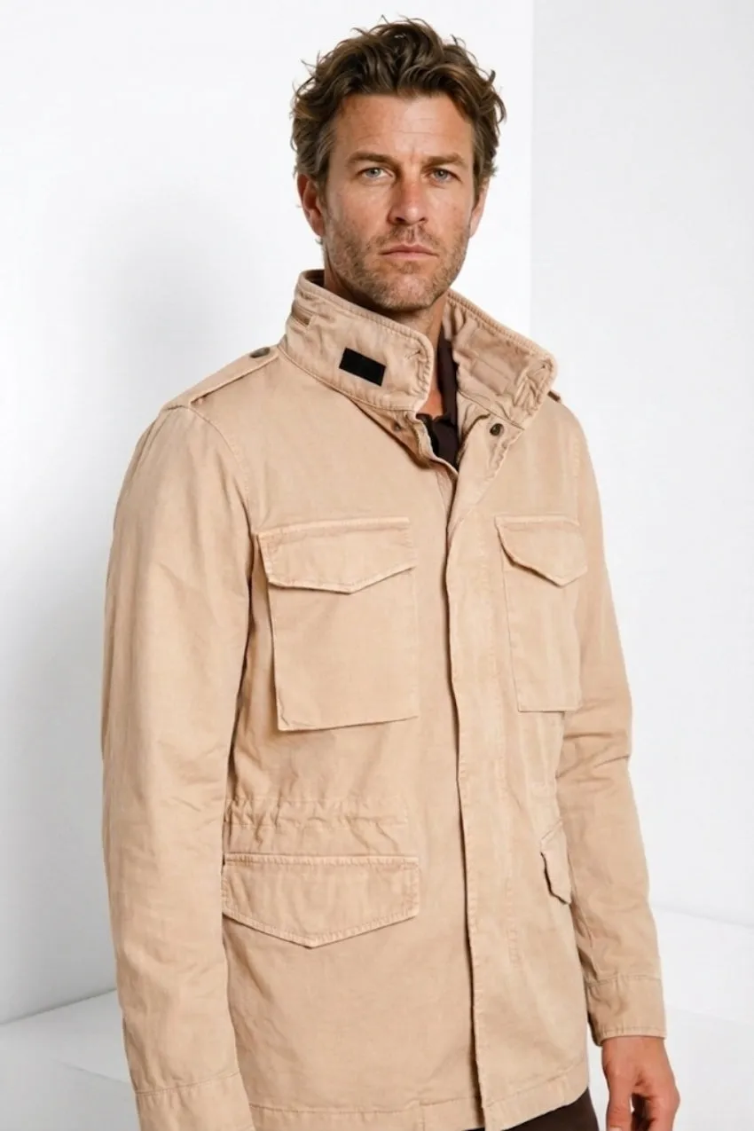 Mason's Field M74 giubbotto uomo beige canvas