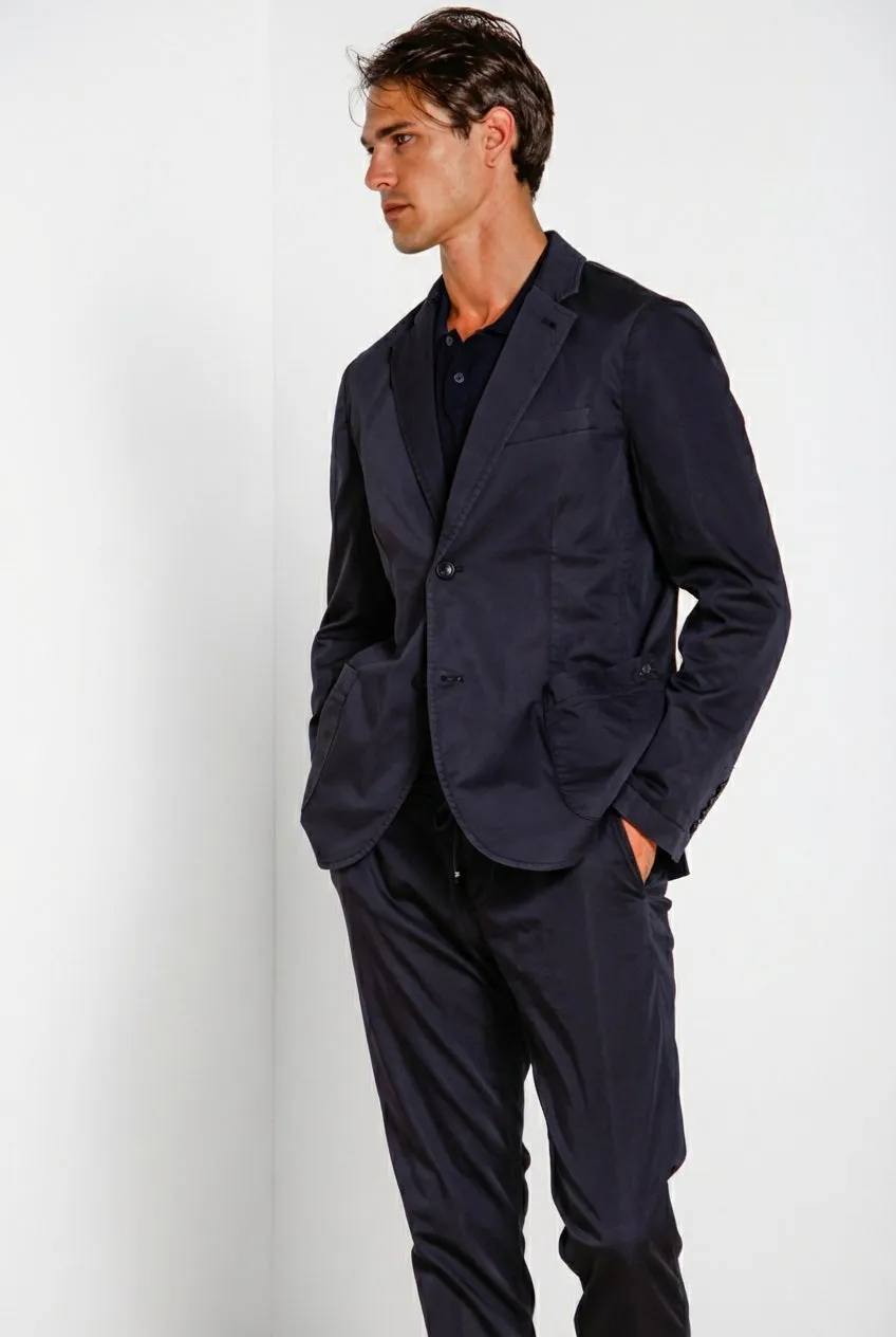 Mason's Da Vinci Travel blazer blu notte stretch