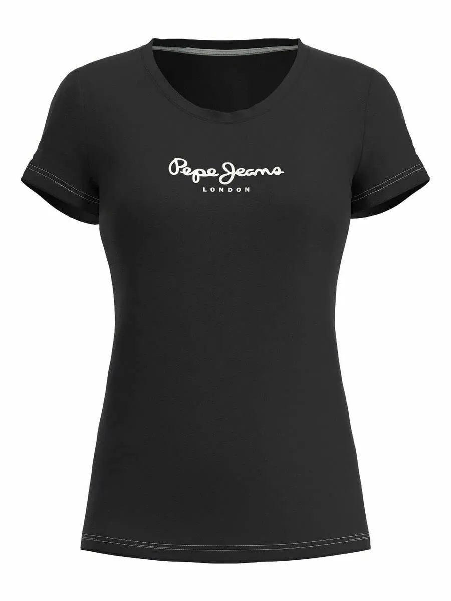 Pepe Jeans New Virginia t-shirt donna bianca slim