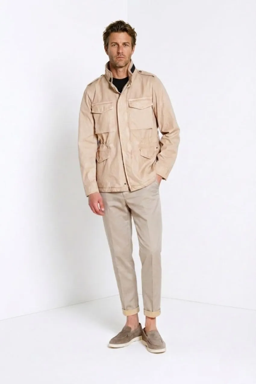 Mason's Field M74 giubbotto uomo beige canvas