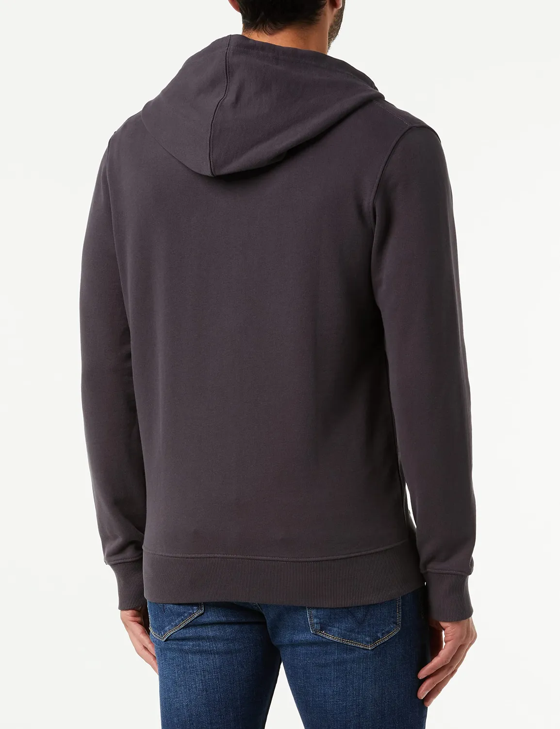 Pepe Jeans Edward felpa tuta uomo grigia zip cappuccio