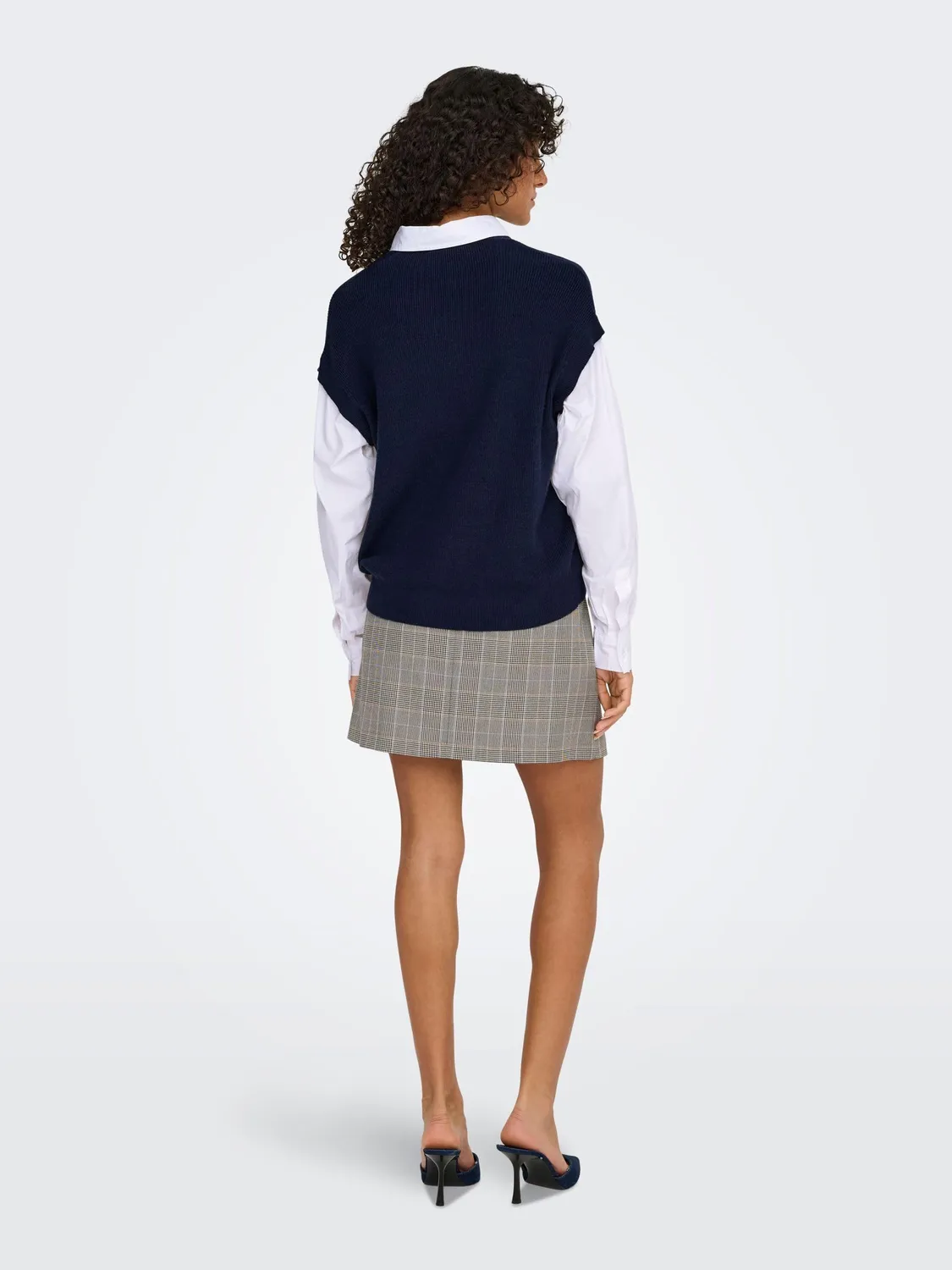 ONLY Onlpayson LS Polo Mix Vest Knt gilet donna S