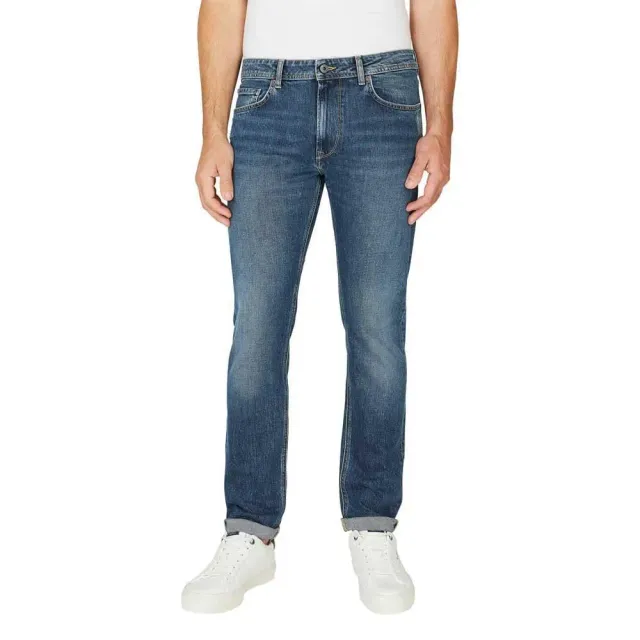 Pepe Jeans jeans uomo 38 blu elasticizzato slim