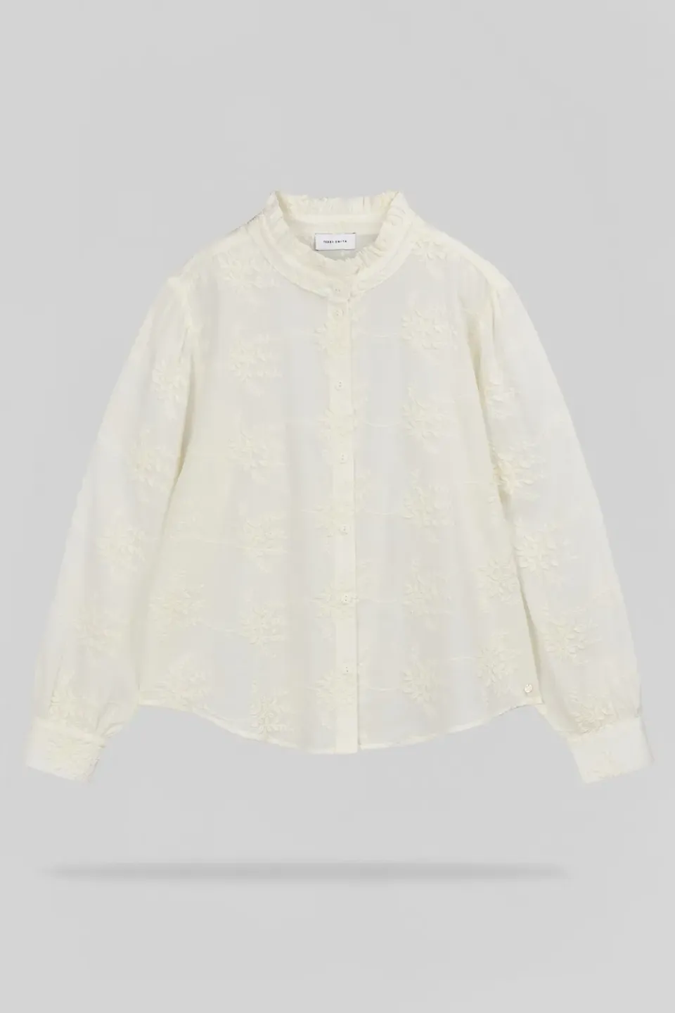 Teddy Smith C-Capucine camicia bianca ricamata donna