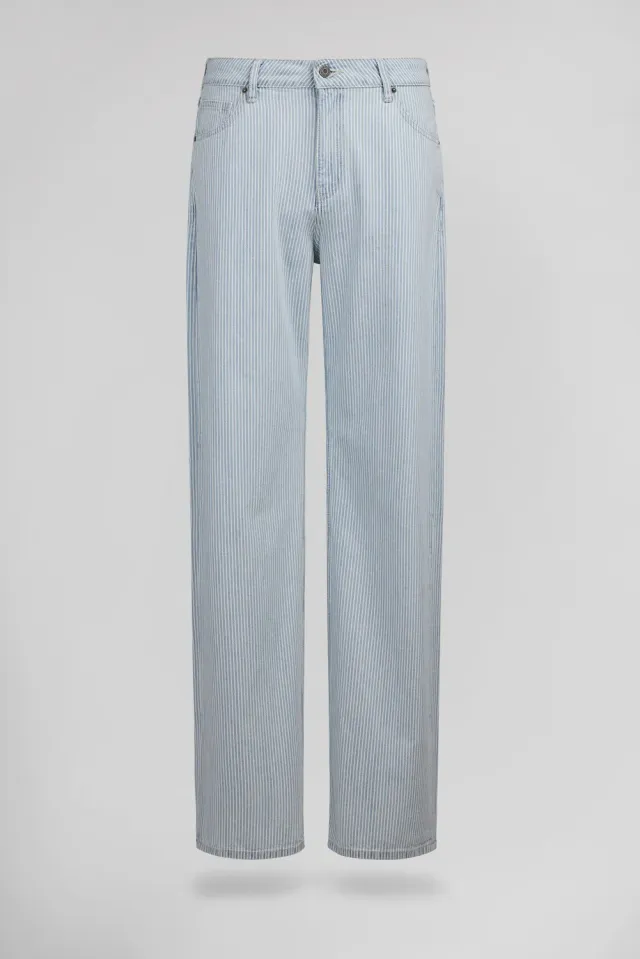 Teddy Smith Tomboy Stripes jeans dritti bleached donna