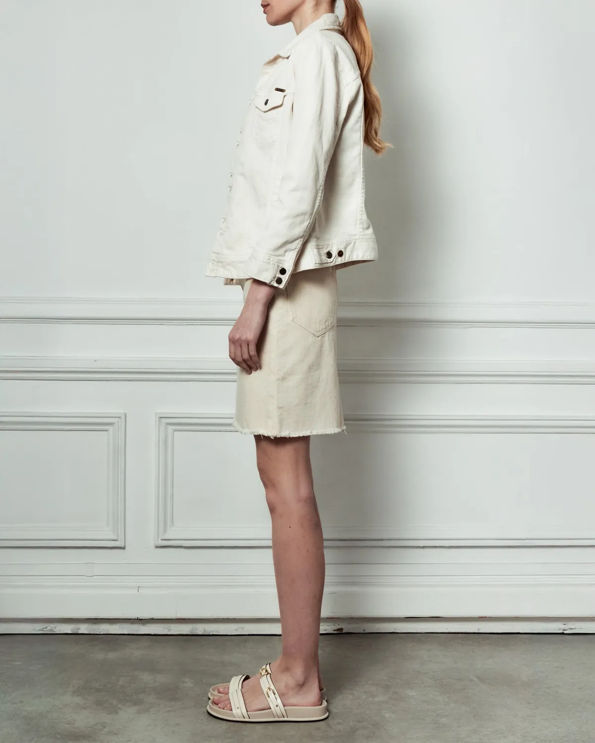 acquaverde Carmen giacca western Cream aderente