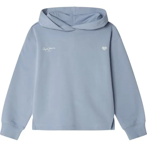 Pepe Jeans Anne felpa bambina con cappuccio spacco laterale