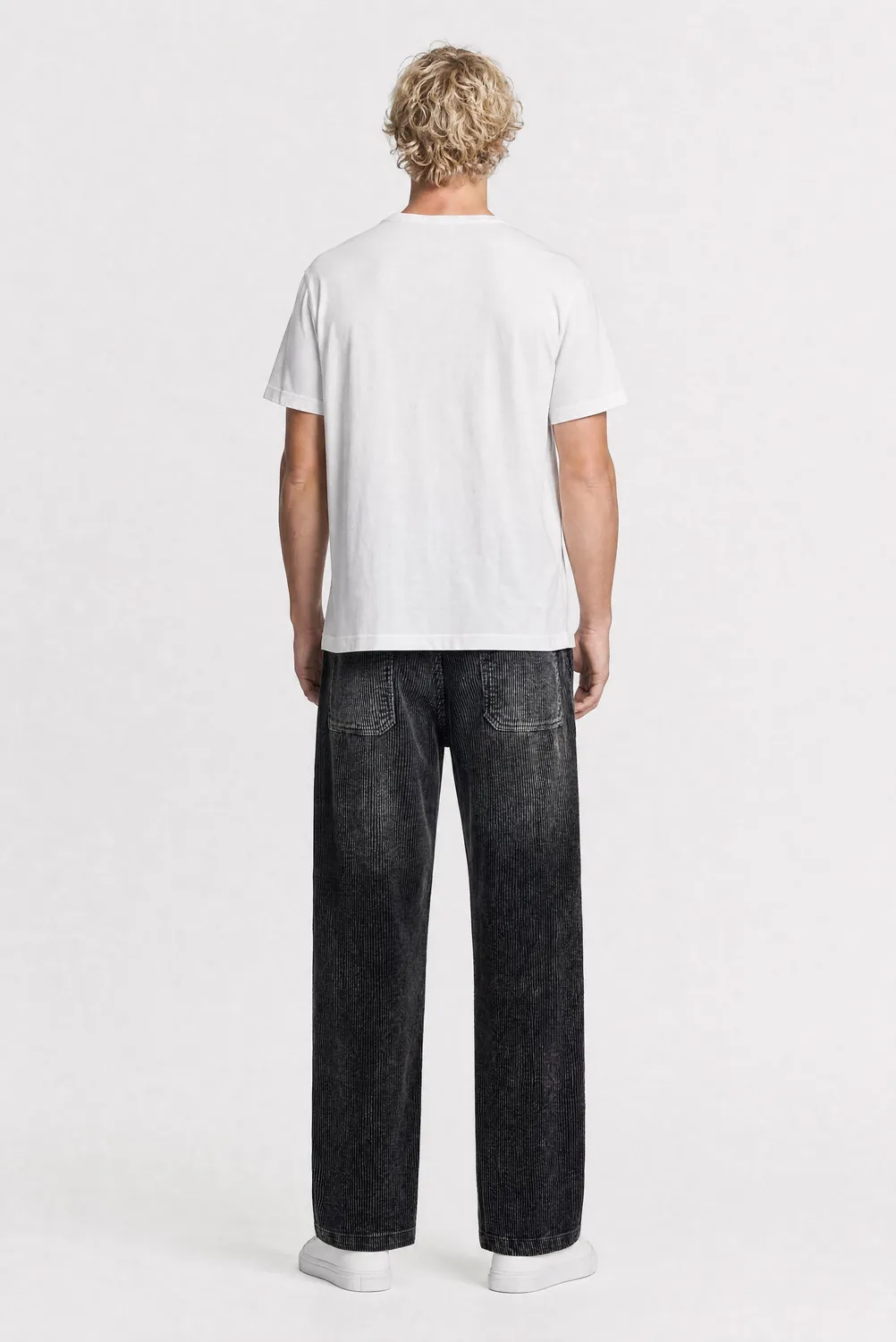 Teddy Smith P-York Velvet pantaloni uomo Black Used cotone