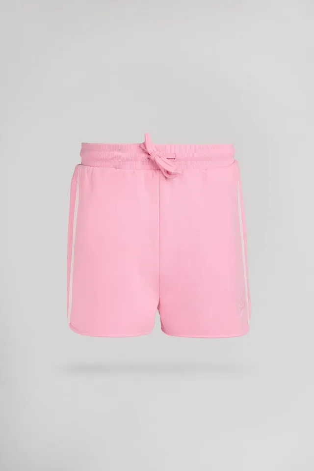 Teddy Smith S-Dove JR short felpa rosa bonbon bambina