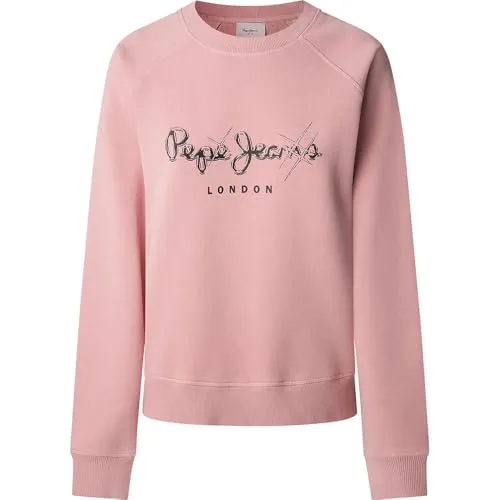 Pepe Jeans Lupita felpa donna M nera girocollo