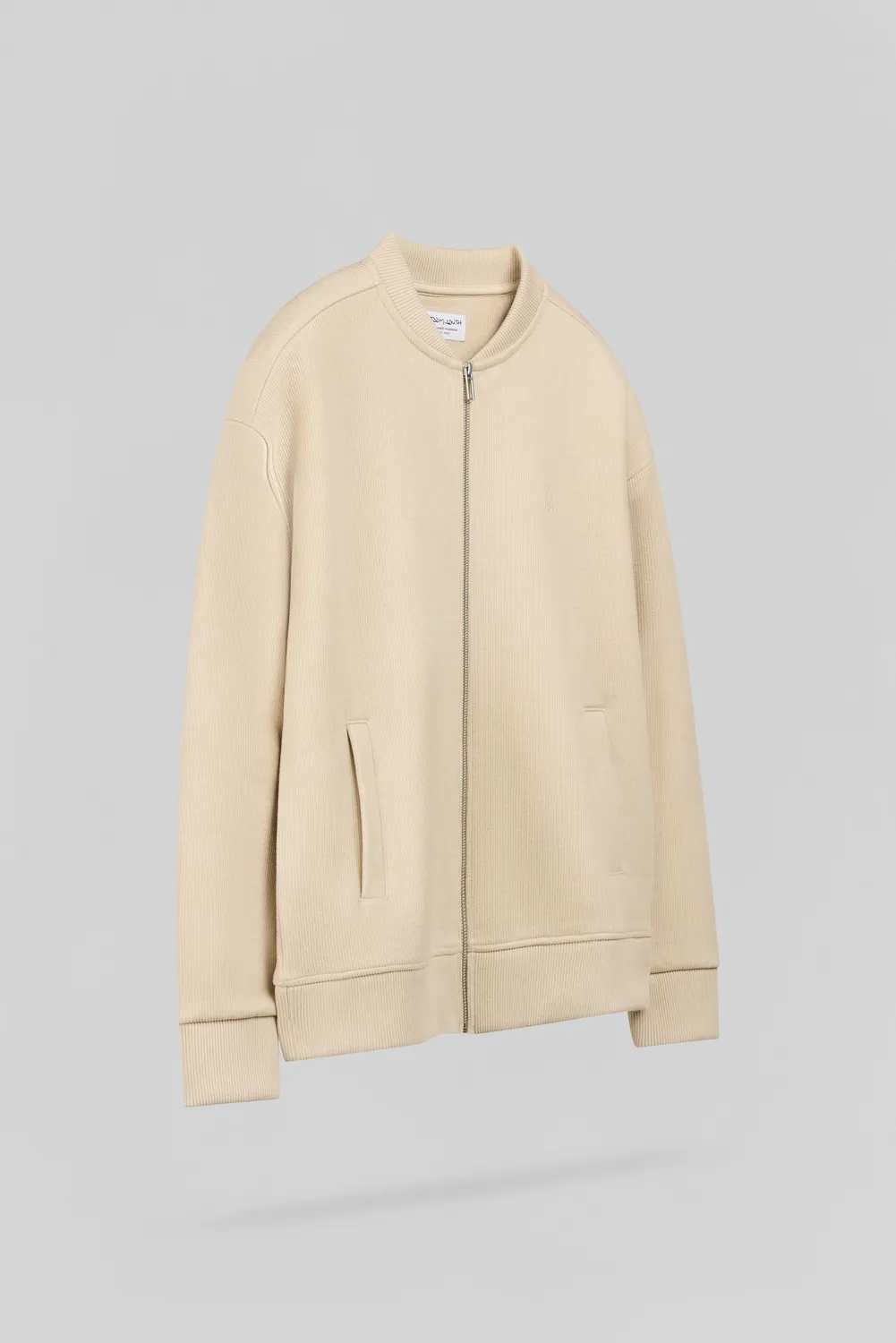 Teddy Smith G-Laurio Cardigan Zip Beige a Coste