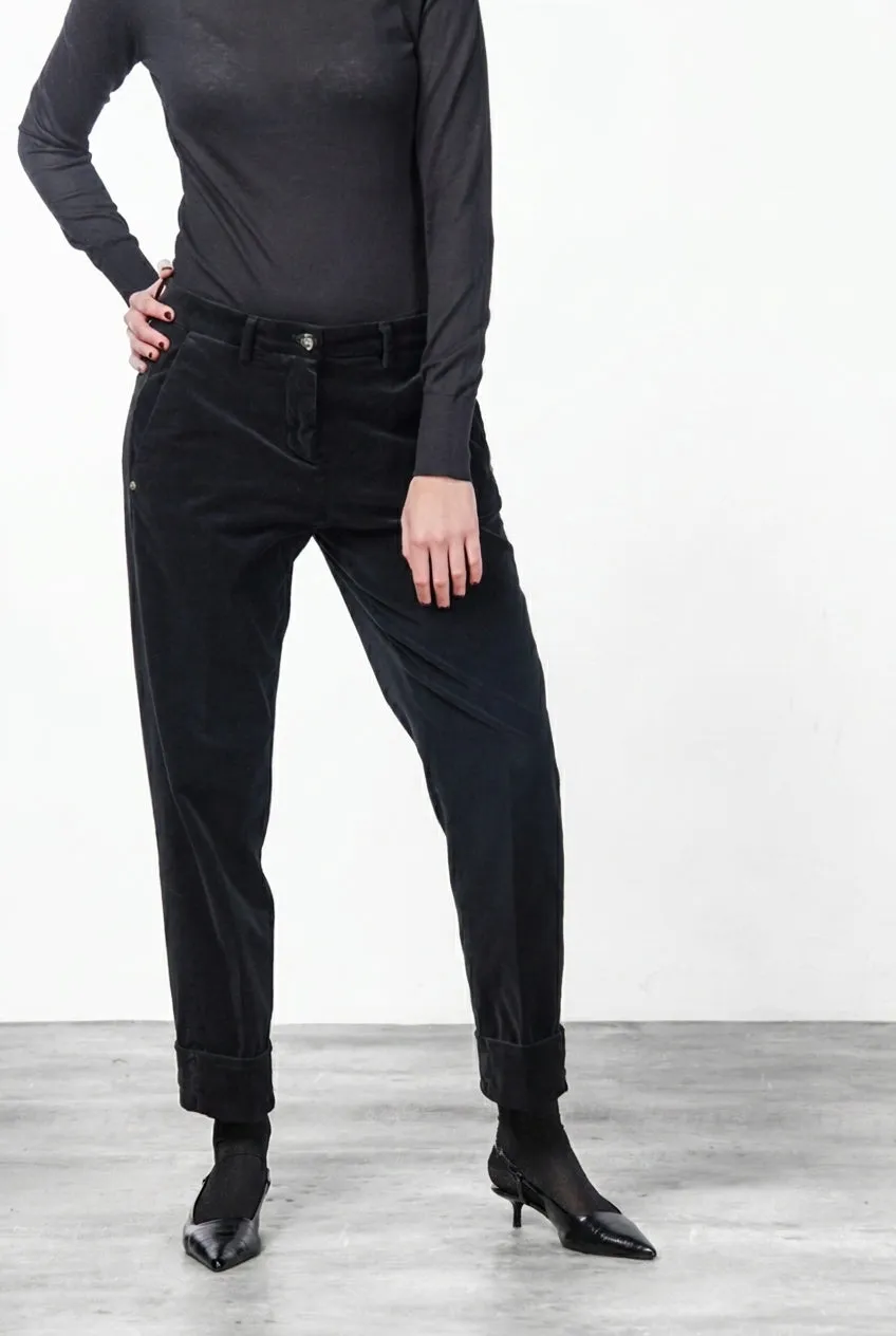 Mason's New York Carrot Chino Nero Velluto Carrot Fit