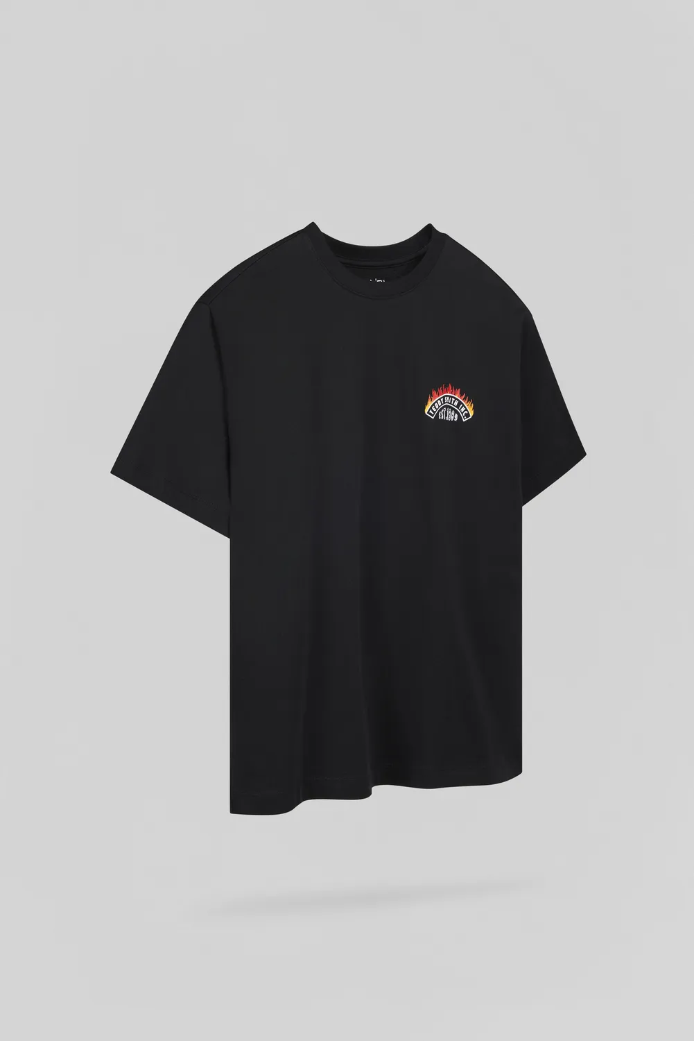Teddy Smith T-Feu T-Shirt Bambino Nero Cotone Stampa