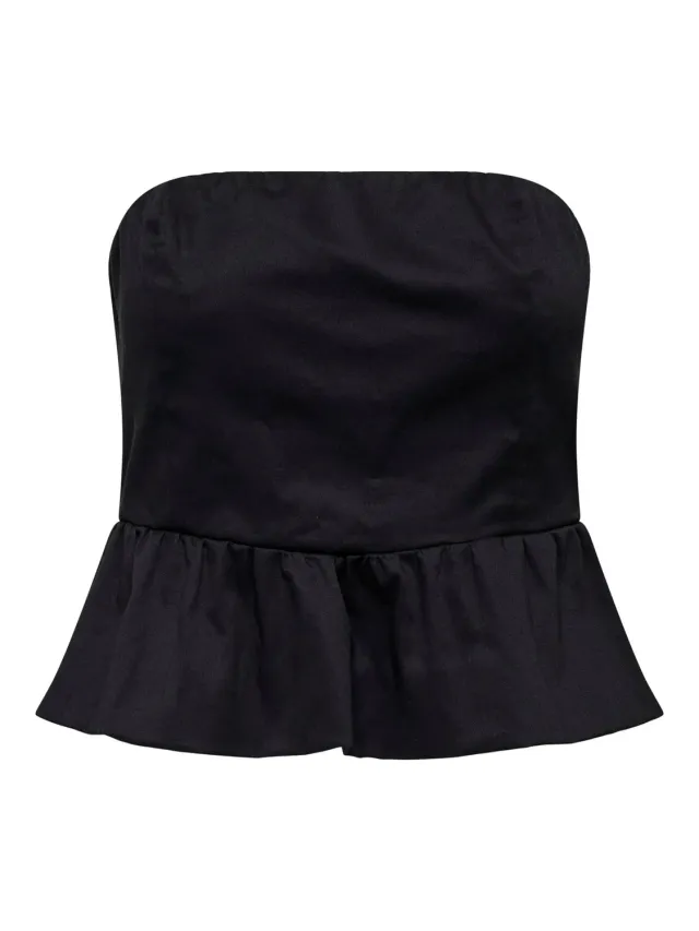 ONLY Lowa top a tubo donna nero