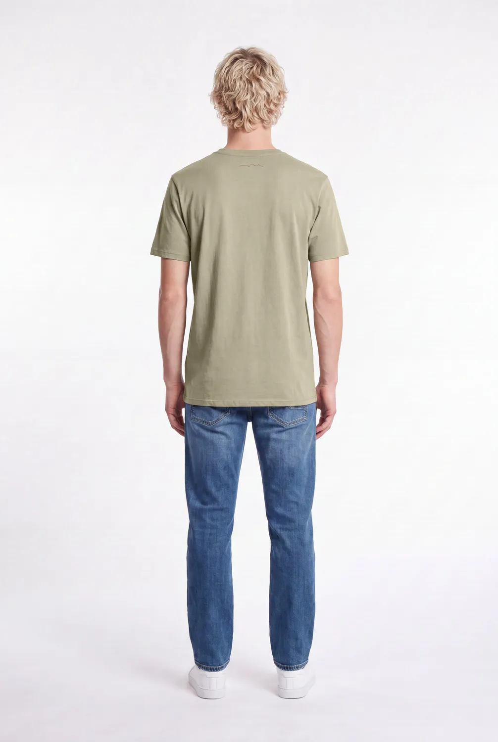 Teddy Smith The Tee 1 t-shirt bleach kaki cotone