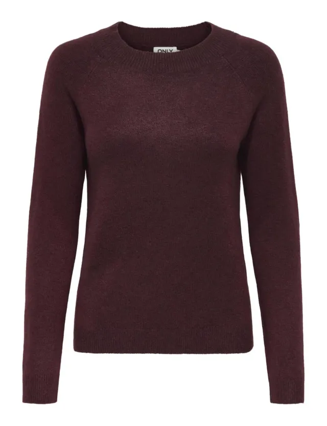 ONLY ONLRICA Knitted Pullover maglione donna Zinfandel