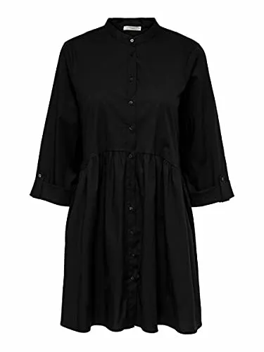 ONLY Onlditte Life abito donna 3/4 nero taglia 40 maniche 3/4