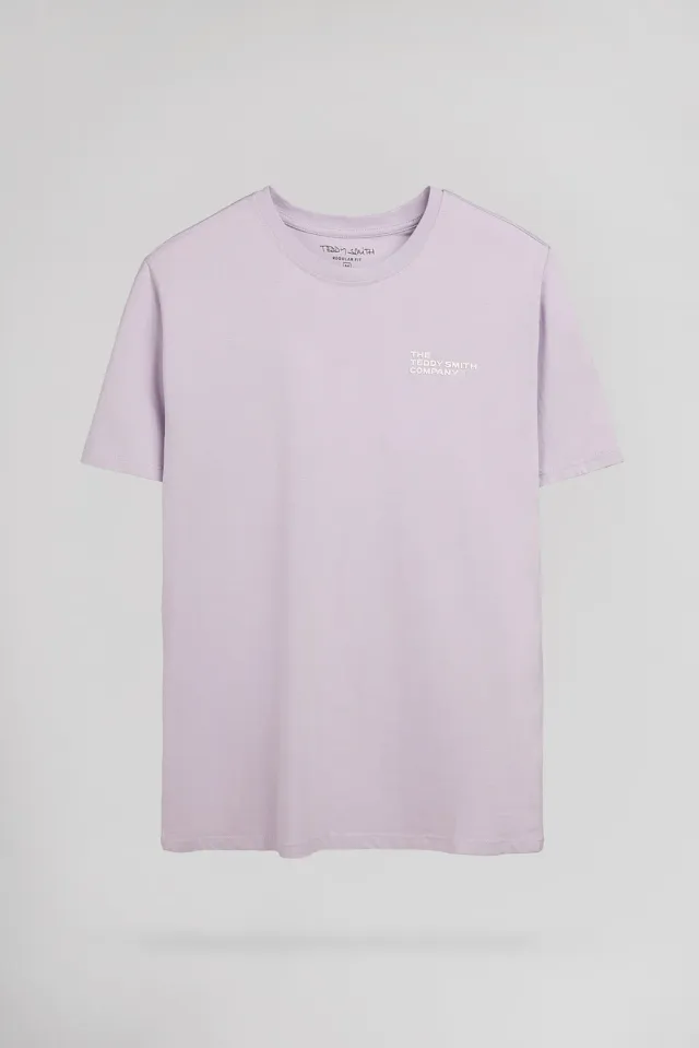 Teddy Smith T-Pany T-Shirt Cotone Lavanda Uomo