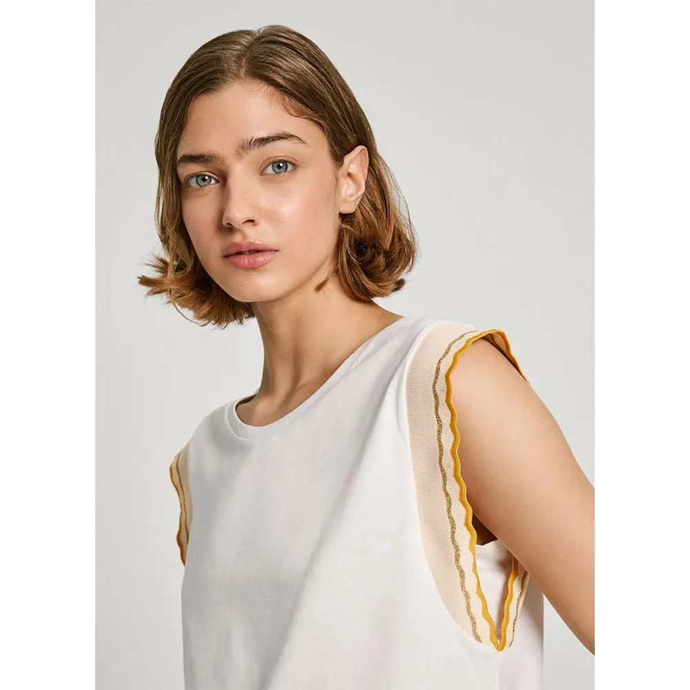 Pepe Jeans Edma T-Shirt Donna XS con Lurex